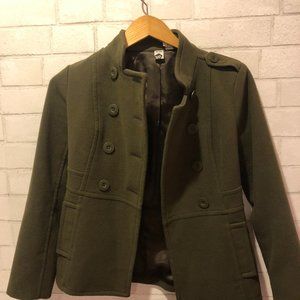 Fall coat, army green